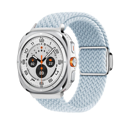 Magnetische Schnalle gewebtes Nylonarmband für Samsung Galaxy Watch Ultra