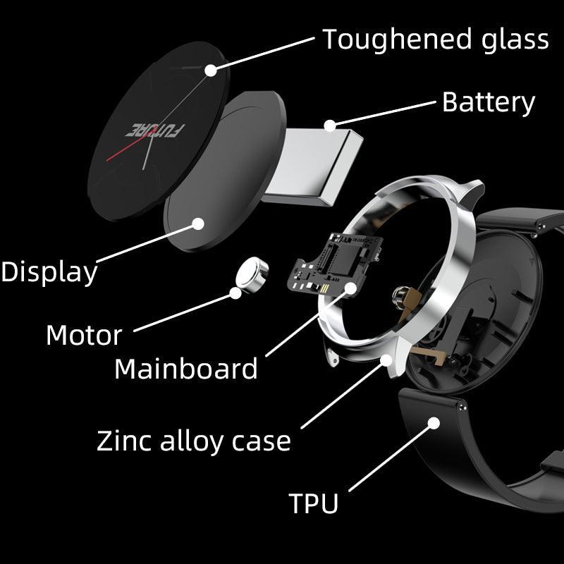 Zelara Eingebautes NFC-System Gesundheitsmode Smart Watch Herzfrequenzüberwachung Blutdruck Blutsauerstoff