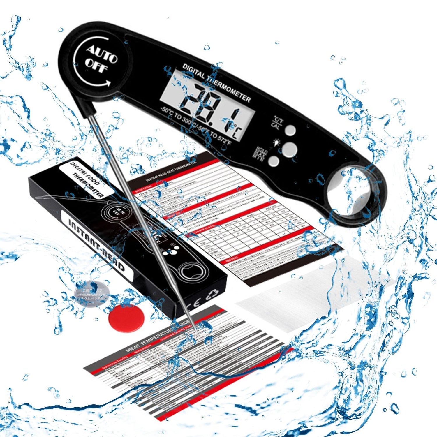 Digitales Küchenthermometer Lebensmittelwerkzeuge Elektronische Kochsonde BBQ