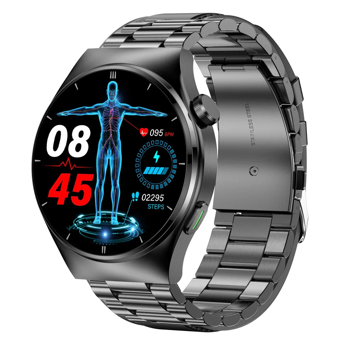 Zelara F320 Laser-Therapie Smartwatch Blutzucker Blutsauerstoff Harnsäure Lipidüberwachung