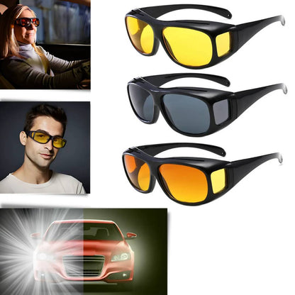 Nachtfahrklarheitsbrille - Anti-Blend UV-Schutzbrille zur Reduzierung der Augenbelastung &amp; Verbesserung der Sicht beim nächtlichen Fahren