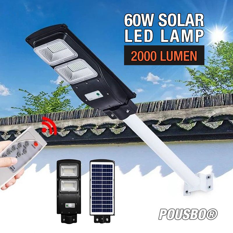 60W Solar LED Lampe 2000 Lumen（50% Rabatt）