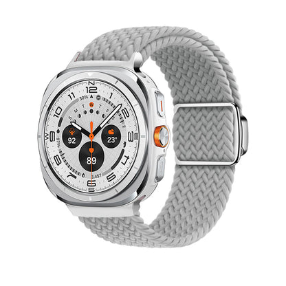 Magnetische Schnalle gewebtes Nylonarmband für Samsung Galaxy Watch Ultra