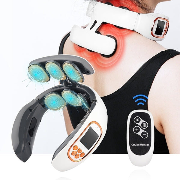 Nacken- und Schultermassager mit Wärme zur Schmerzlinderung - Wärme- und Puls-Therapie