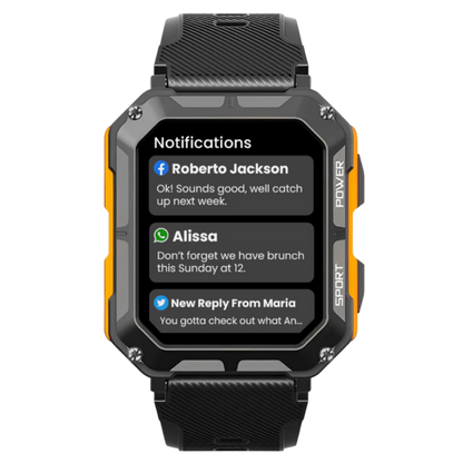 Herren Smartwatch – Digitale Uhr mit Fitness-Tracking, wasserdichtem Gehäuse und langer Akkulaufzeit für Arbeit und Fitness