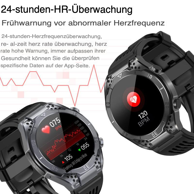 Zelara AMOLED Business ECG/HRV Blutzucker-Gesundheits-Smartwatch