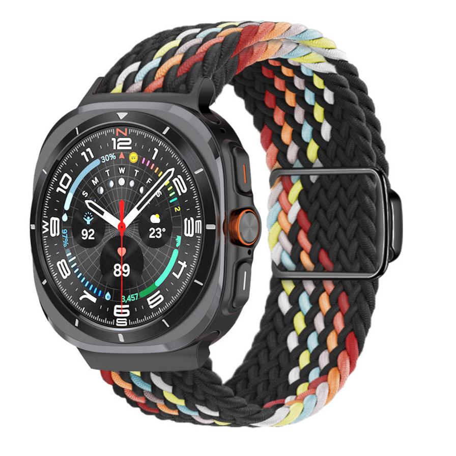 Magnetische Schnalle gewebtes Nylonarmband für Samsung Galaxy Watch Ultra