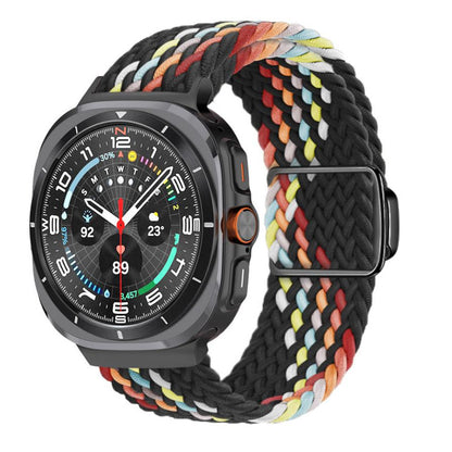 Magnetische Schnalle gewebtes Nylonarmband für Samsung Galaxy Watch Ultra