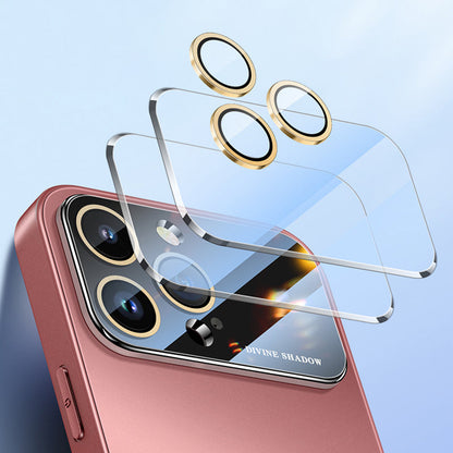 iPhone-Serie | Mattes Glas Case mit großem Fenster