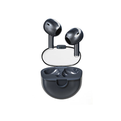 Klarer Bluetooth-Kopfhörer mit Ladegerät