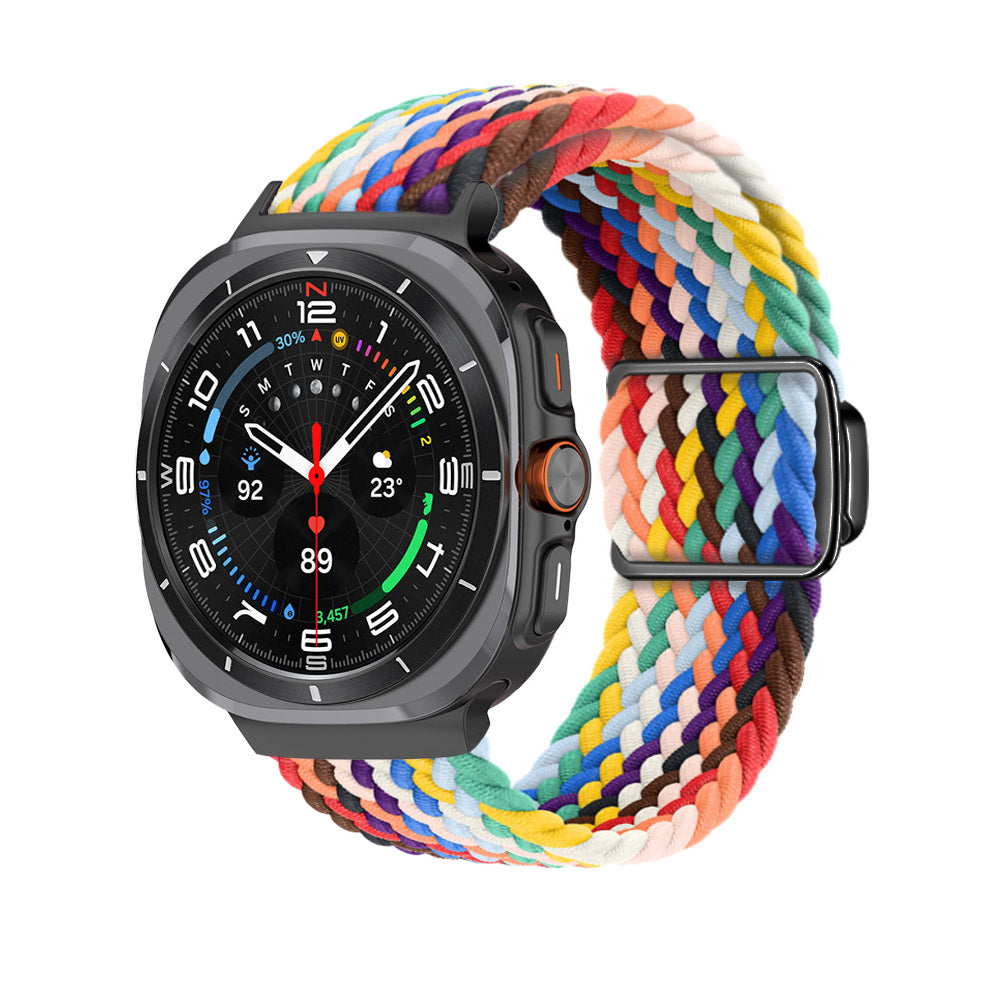 Magnetische Schnalle gewebtes Nylonarmband für Samsung Galaxy Watch Ultra