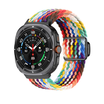 Magnetische Schnalle gewebtes Nylonarmband für Samsung Galaxy Watch Ultra