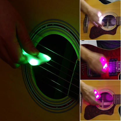 Licht an Gitarre Pick