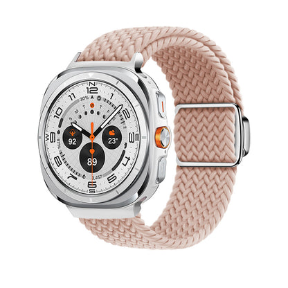 Magnetische Schnalle gewebtes Nylonarmband für Samsung Galaxy Watch Ultra