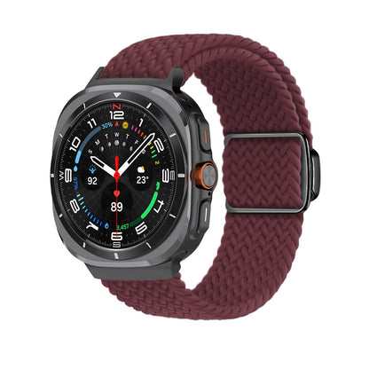 Magnetische Schnalle gewebtes Nylonarmband für Samsung Galaxy Watch Ultra