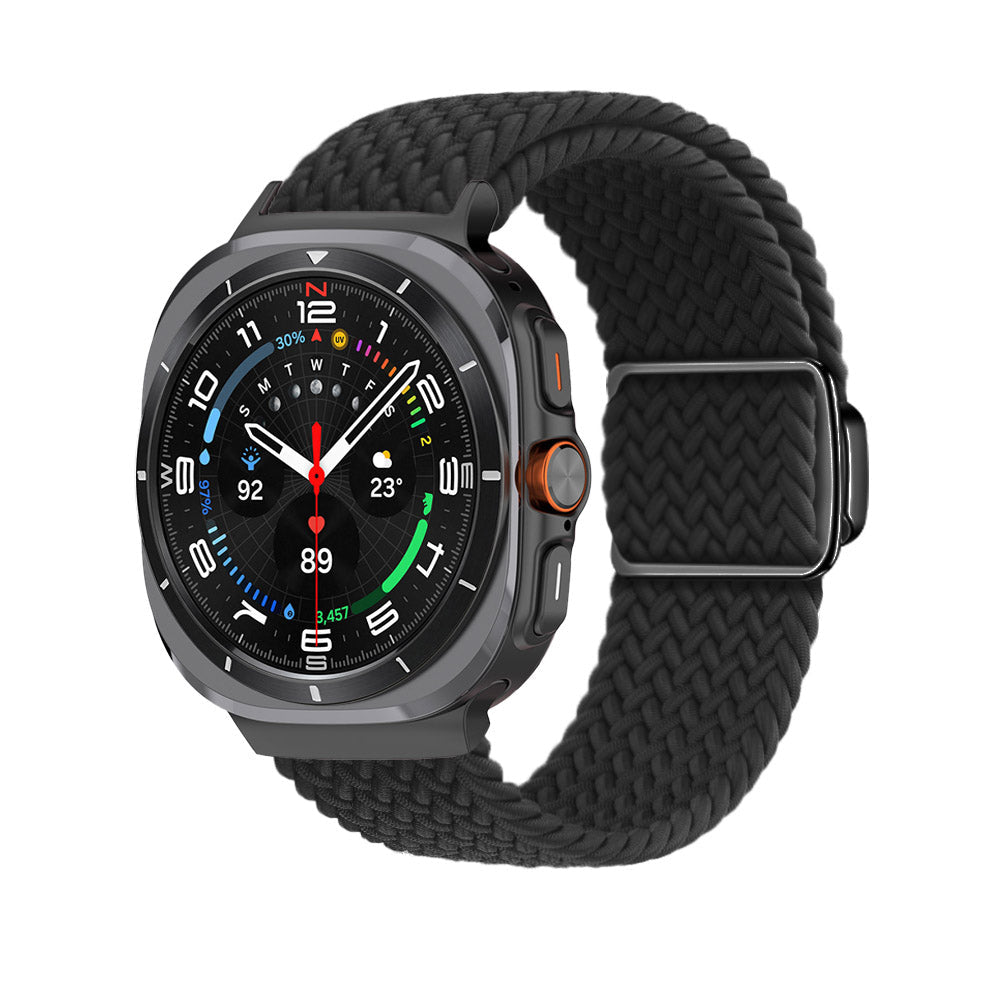 Magnetische Schnalle gewebtes Nylonarmband für Samsung Galaxy Watch Ultra