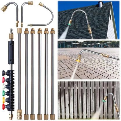 4000 PSI Teleskopische Hochdruckreinigerlanze Set für Dachrinnen- &amp; Dachdämmung &amp; Wandreinigung