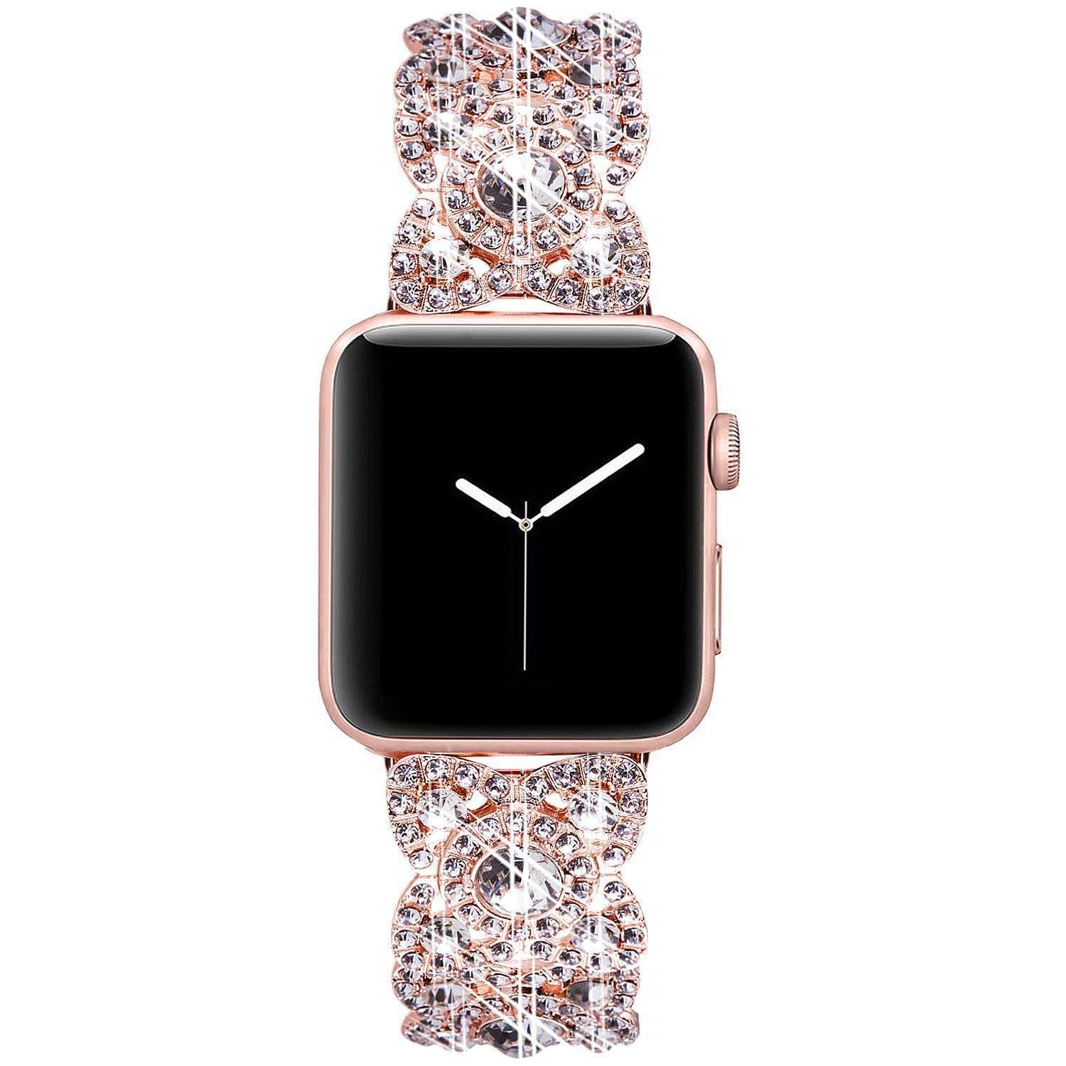 Blume Metall Diamant Band für Apple Watch