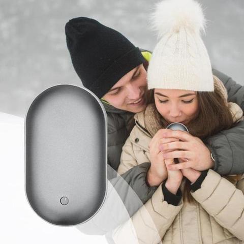 Wiederaufladbare Handwärmer mit Powerbank für kalte Tage