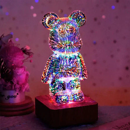Bär™ | 3D Feuerwerksbär | LED-Dekoration mit Farbwechsel