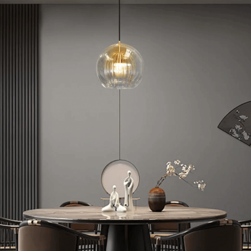 Moderne Hängeleuchte, Aluminium &amp; Glas, LumaLite