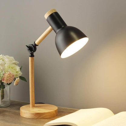 Verstellbare Holz-Tischlampe - Skandinavisch Design