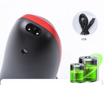 Herren Rasierer Rotary Waterproof Elektrischer Rasierer Pop-Up Trimmer Nass Trocken Kabellos