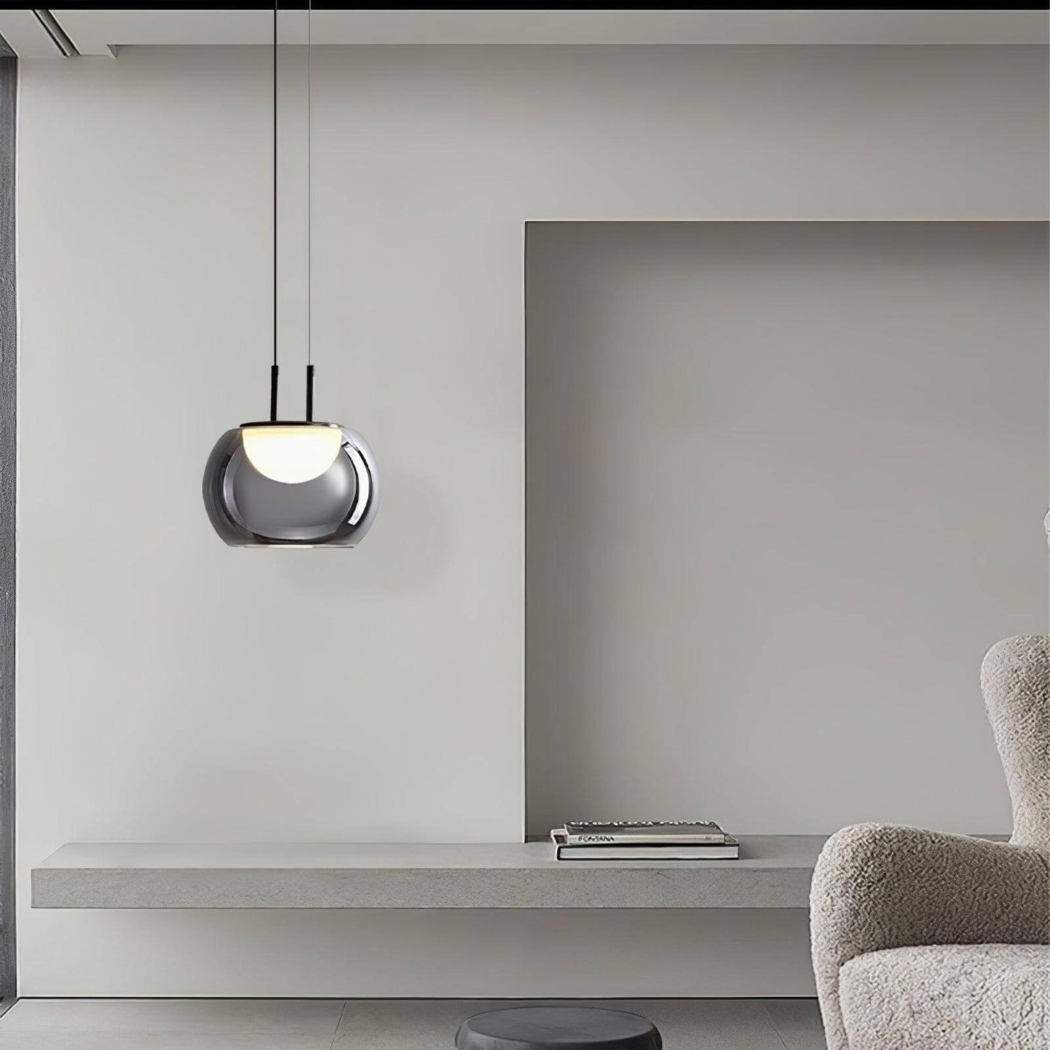 Moderne Halo Pendelleuchte, 3-flammig