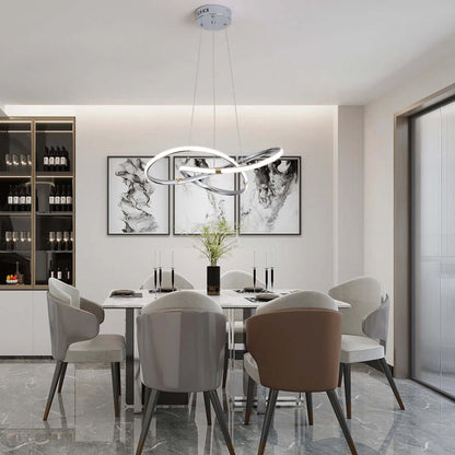 Luxus Pendelleuchte - Chrom &amp; Schwarz