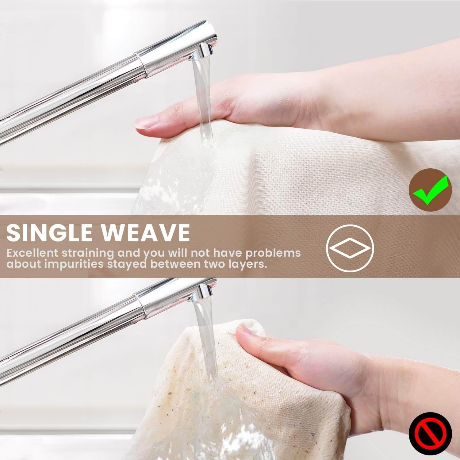 Feines Vorgepacktes Käsetuch - 100er Grad