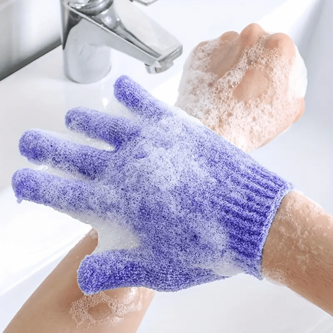Exfoliierende Badehandschuhe für Dusche &amp; Peeling