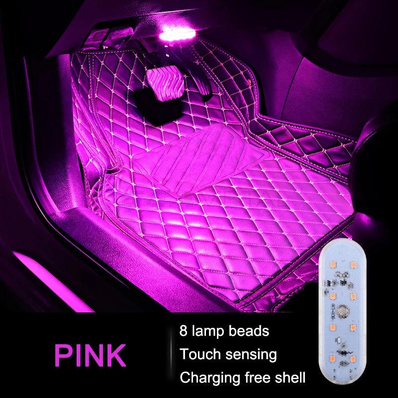 1 Stück Auto LED Mini Touch Licht Deckenlampe Leseleuchte Drahtloser Magnetabsaugung Wiederaufladbare Dekorationslicht 5V