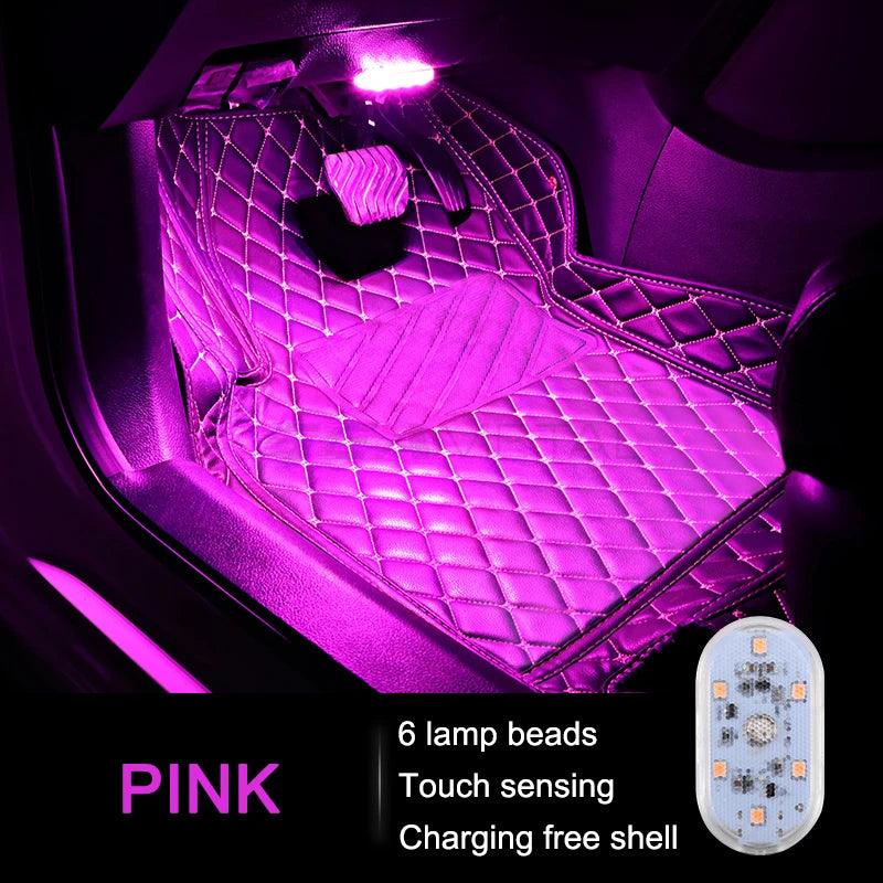 1 Stück Auto LED Mini Touch Licht Deckenlampe Leseleuchte Drahtloser Magnetabsaugung Wiederaufladbare Dekorationslicht 5V