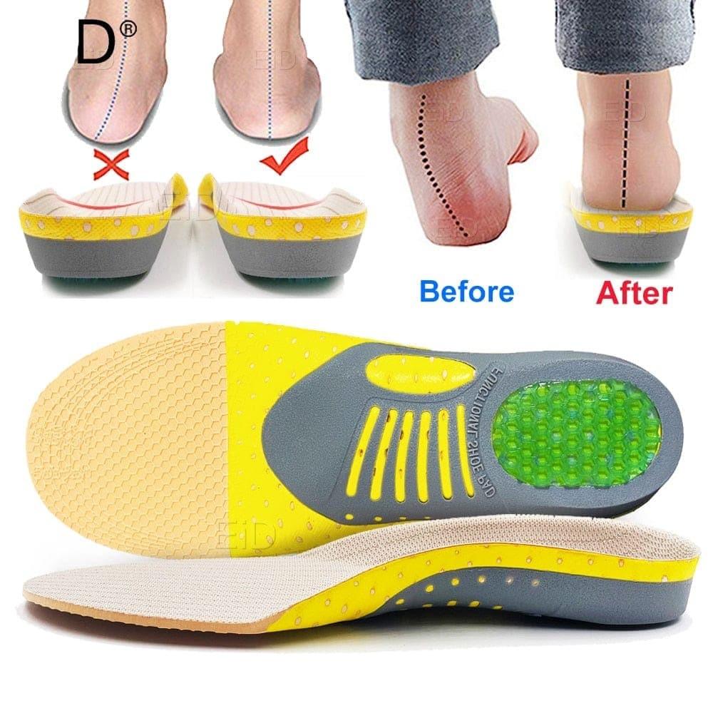 2 Stück Premium-orthopädische Gel-Einlegesohlen Orthopädische Fußgesundheit Sohle Polster für Schuhe Einlage Fußgewölbe-Stütze für Plantarfasziitis Unisex