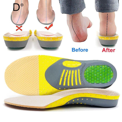 2 Stück Premium-orthopädische Gel-Einlegesohlen Orthopädische Fußgesundheit Sohle Polster für Schuhe Einlage Fußgewölbe-Stütze für Plantarfasziitis Unisex