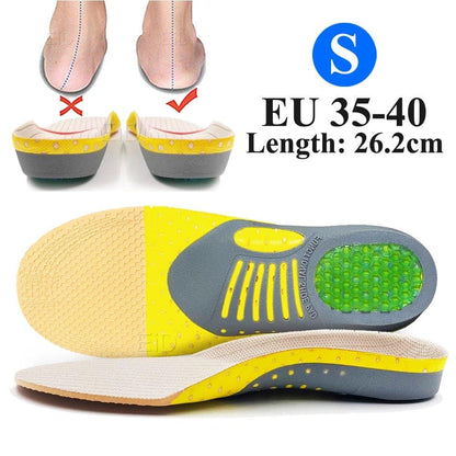 2 Stück Premium-orthopädische Gel-Einlegesohlen Orthopädische Fußgesundheit Sohle Polster für Schuhe Einlage Fußgewölbe-Stütze für Plantarfasziitis Unisex