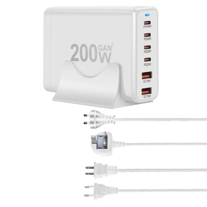200W GaN 6-Port USB-C Ladegerät