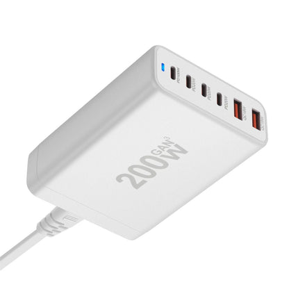 200W GaN 6-Port USB-C Ladegerät