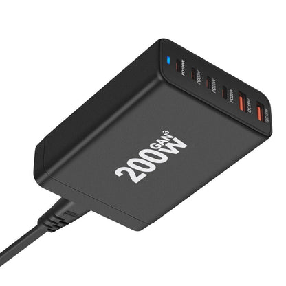 200W GaN 6-Port USB-C Ladegerät