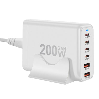 200W GaN 6-Port USB-C Ladegerät