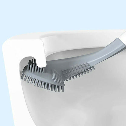 Hygienische Toilettenbürste mit L-Kopf - Flexibel &amp; Sauber