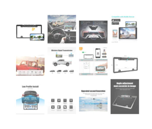 WLAN Rückfahrkamera kabellos – 170° Weitwinkel, Nachtsicht, wasserdicht, einfache Montage