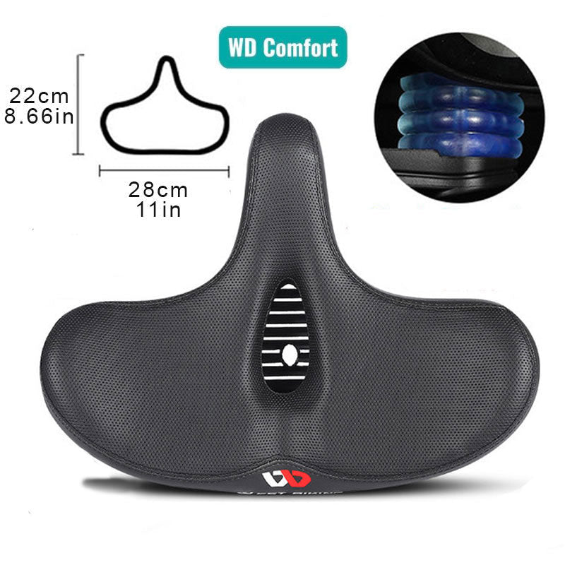 RideEase - Extra breiter &amp; atmungsaktiver bequemer Fahrradsattel, ergonomischer Fahrradsitz