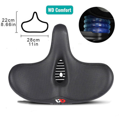 RideEase - Extra breiter &amp; atmungsaktiver bequemer Fahrradsattel, ergonomischer Fahrradsitz