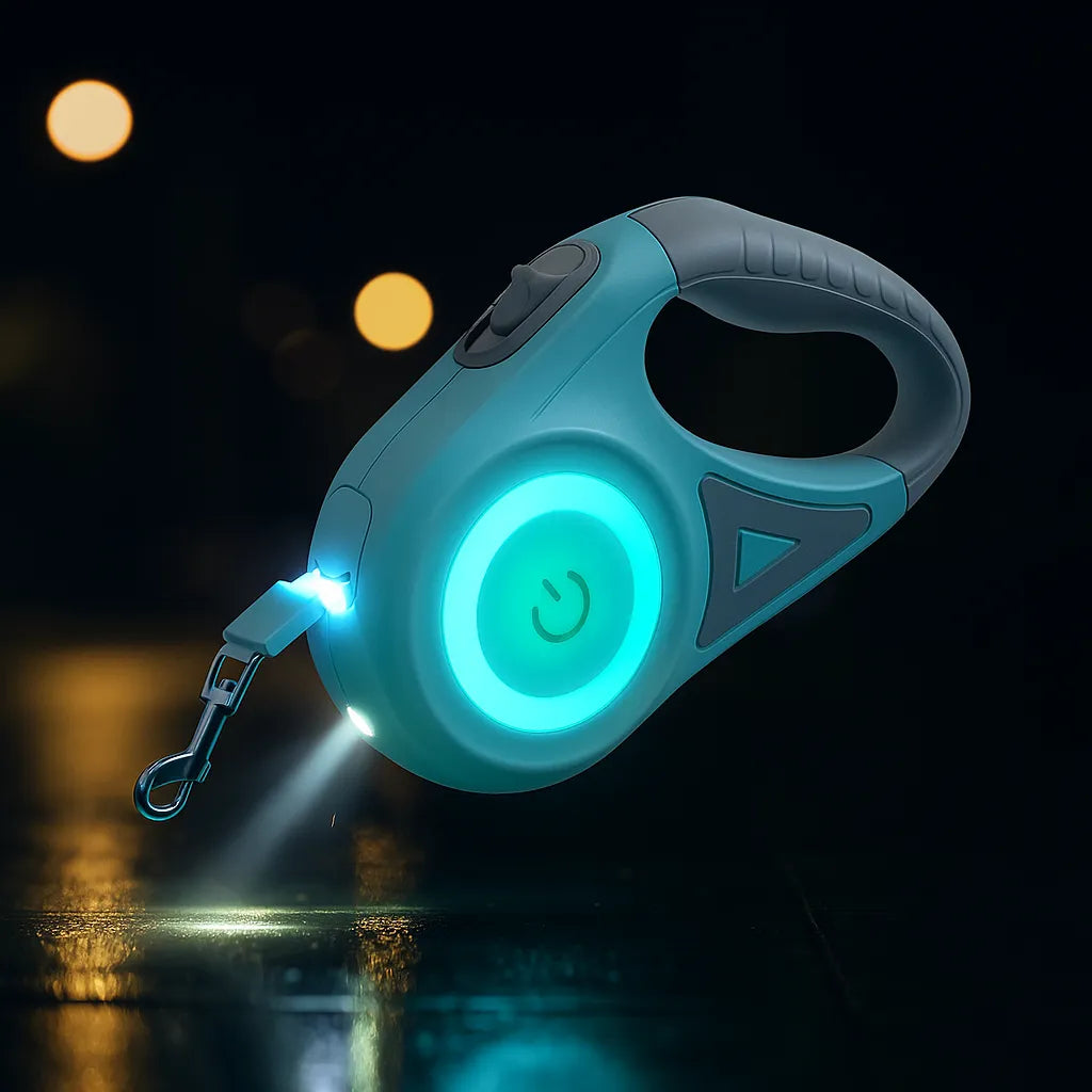Hundeleine LED Rollleine | sichtbar &amp; sicher bei Nacht
