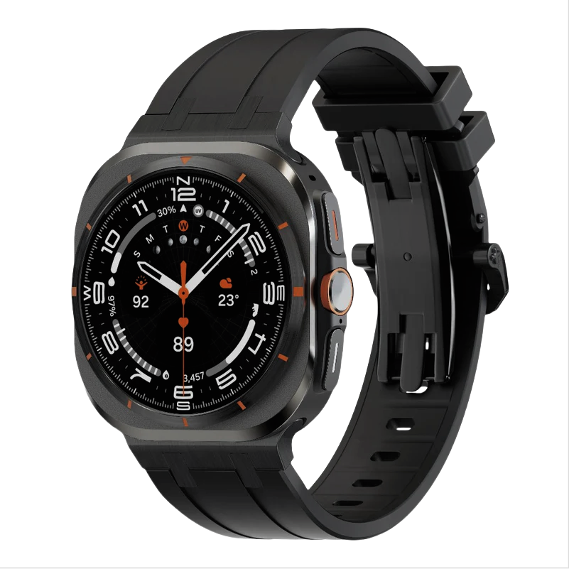 NEUE AP Dickes Silikonband mit Titanadapter für Samsung Watch Ultra