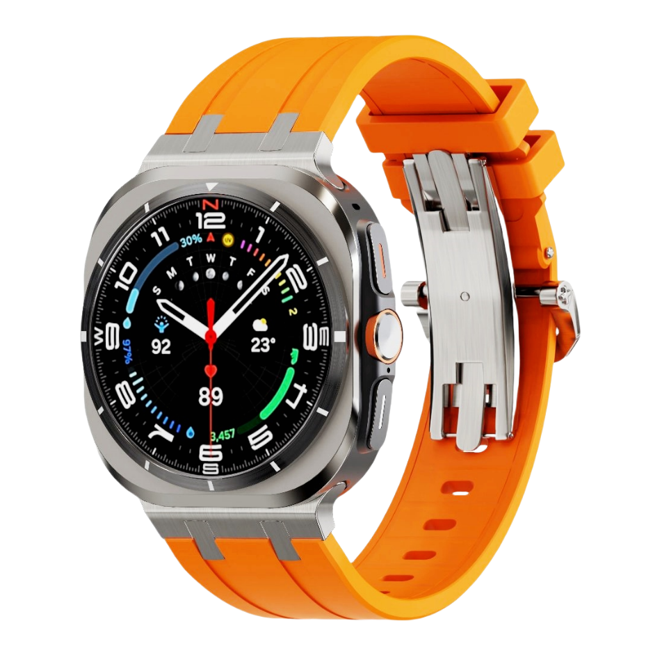 NEUE AP Dickes Silikonband mit Titanadapter für Samsung Watch Ultra