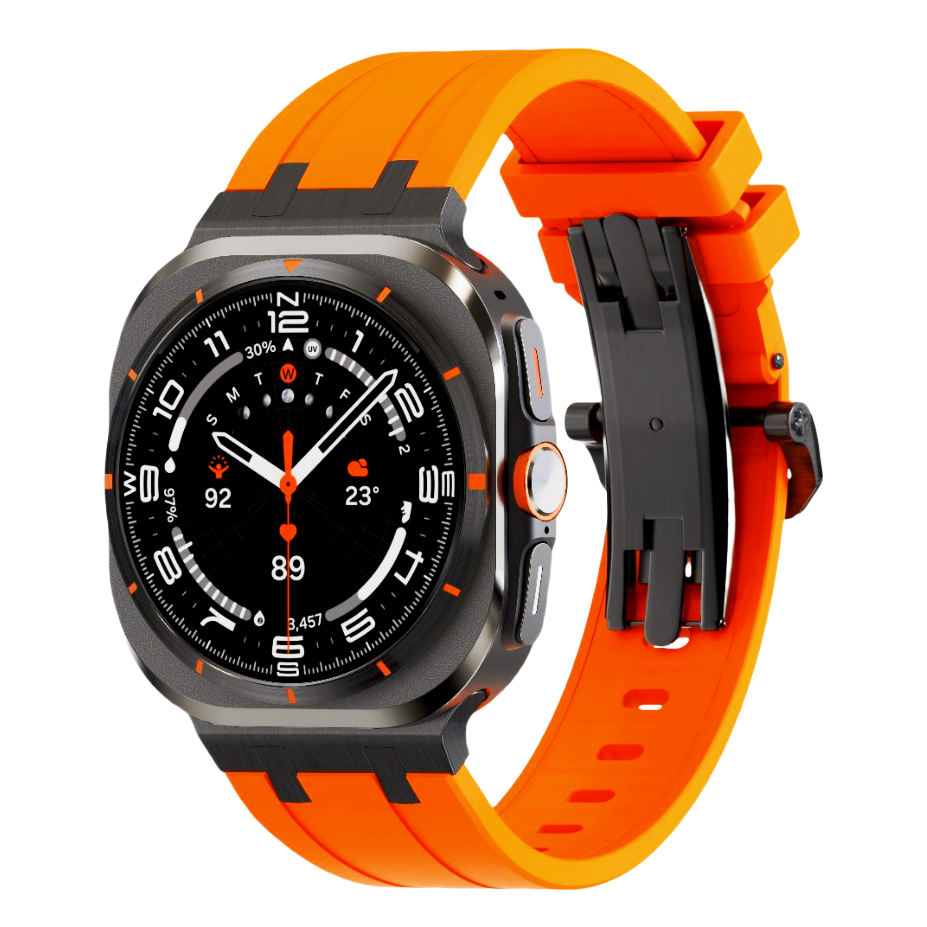 NEUE AP Dickes Silikonband mit Titanadapter für Samsung Watch Ultra