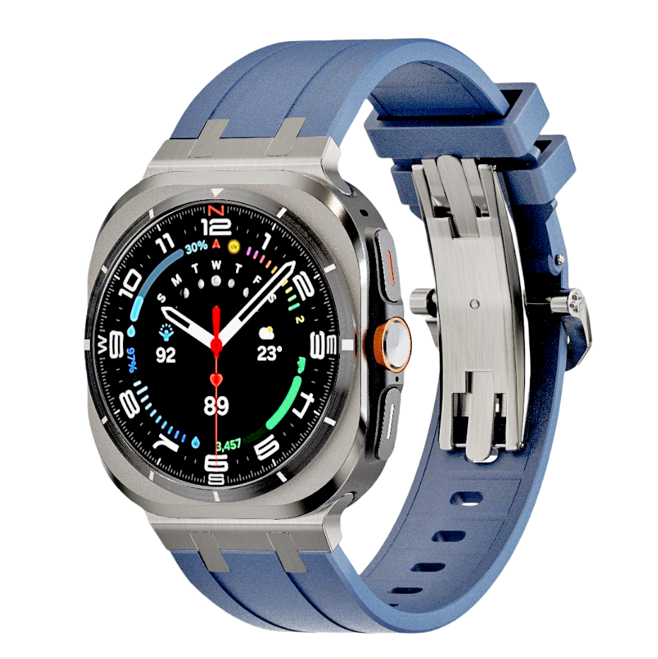 NEUE AP Dickes Silikonband mit Titanadapter für Samsung Watch Ultra