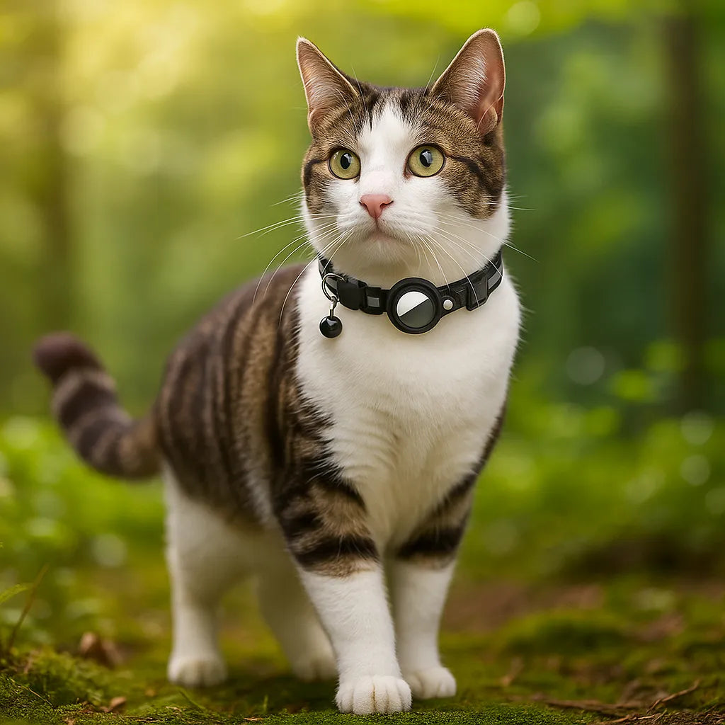 FreiheitsSafe – GPS Katzenhalsband mit AirTag Halter